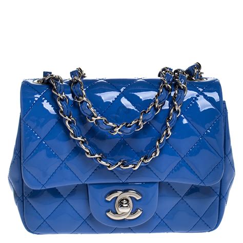 baby blue chanel classic flap|chanel patent flap bag.